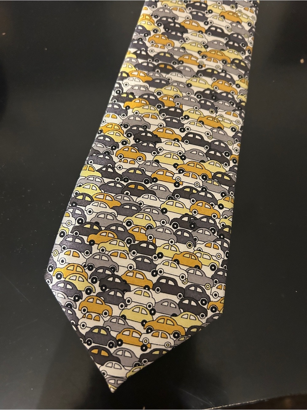 Liberty of London Silk Tie Novelty Car Print Designer Necktie Vintage